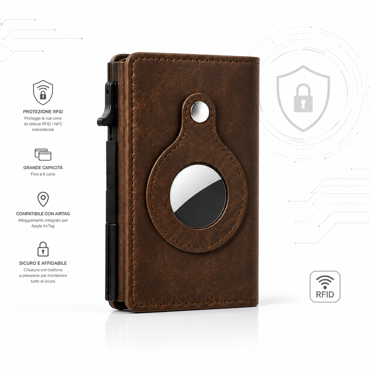 Portafoglio rfid